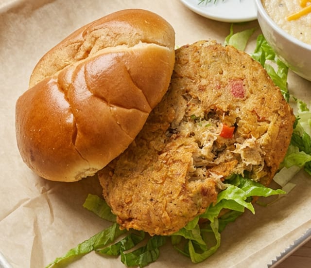 Crab Burger.